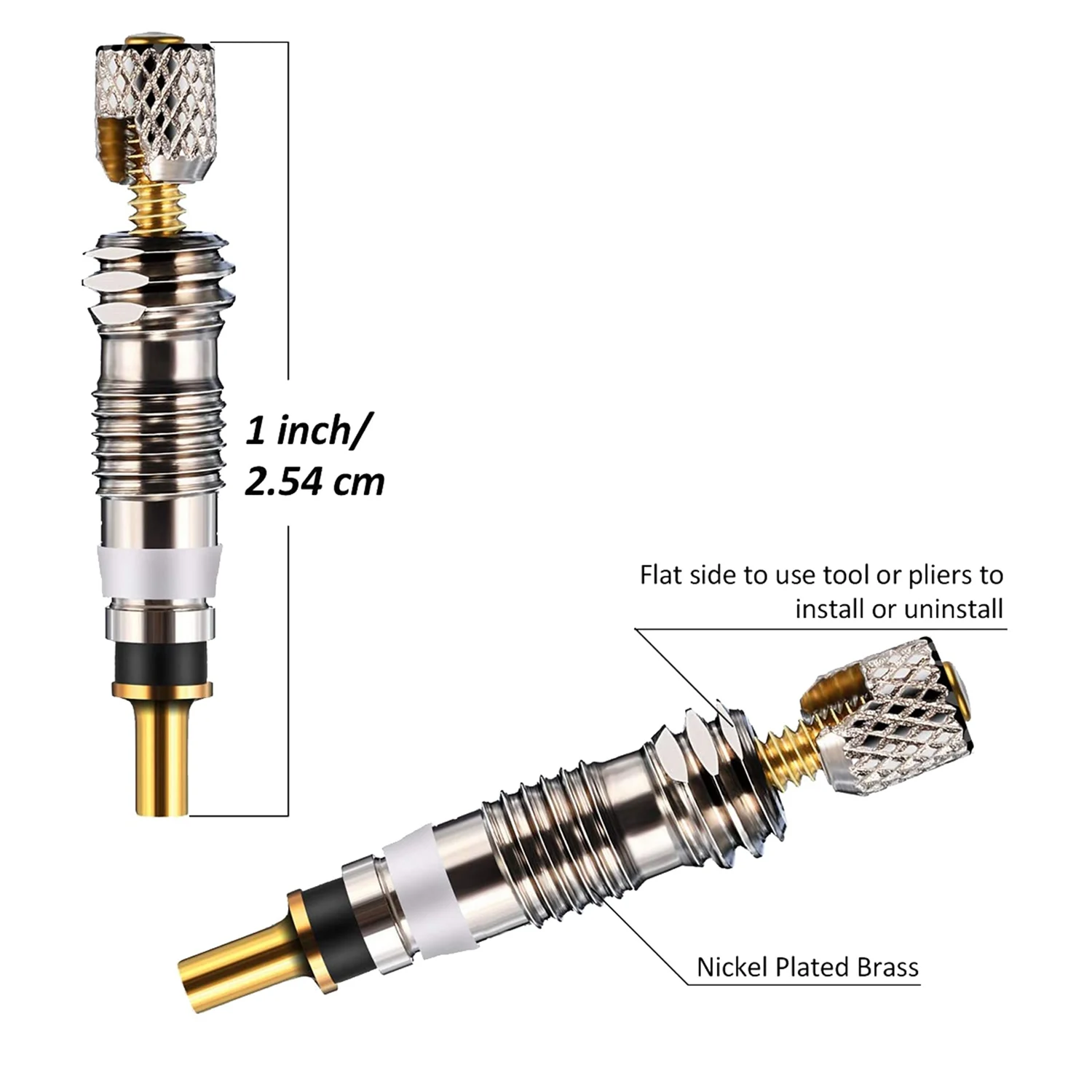 

Y49A-10Pcs Presta To Schrader Valve Adapter Converter Bike Tire Tube & 10 Pcs Valve Core Bike Replacement Tubeless Core