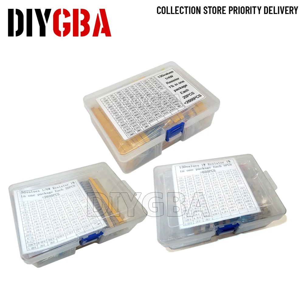 130 Values 1/4W 1/6…