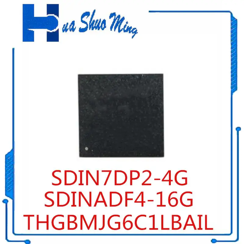 2Pcs/Lot THGBMJG6C1LBAIL SDINADF4-16G SDIN7DP2-4G BGA153