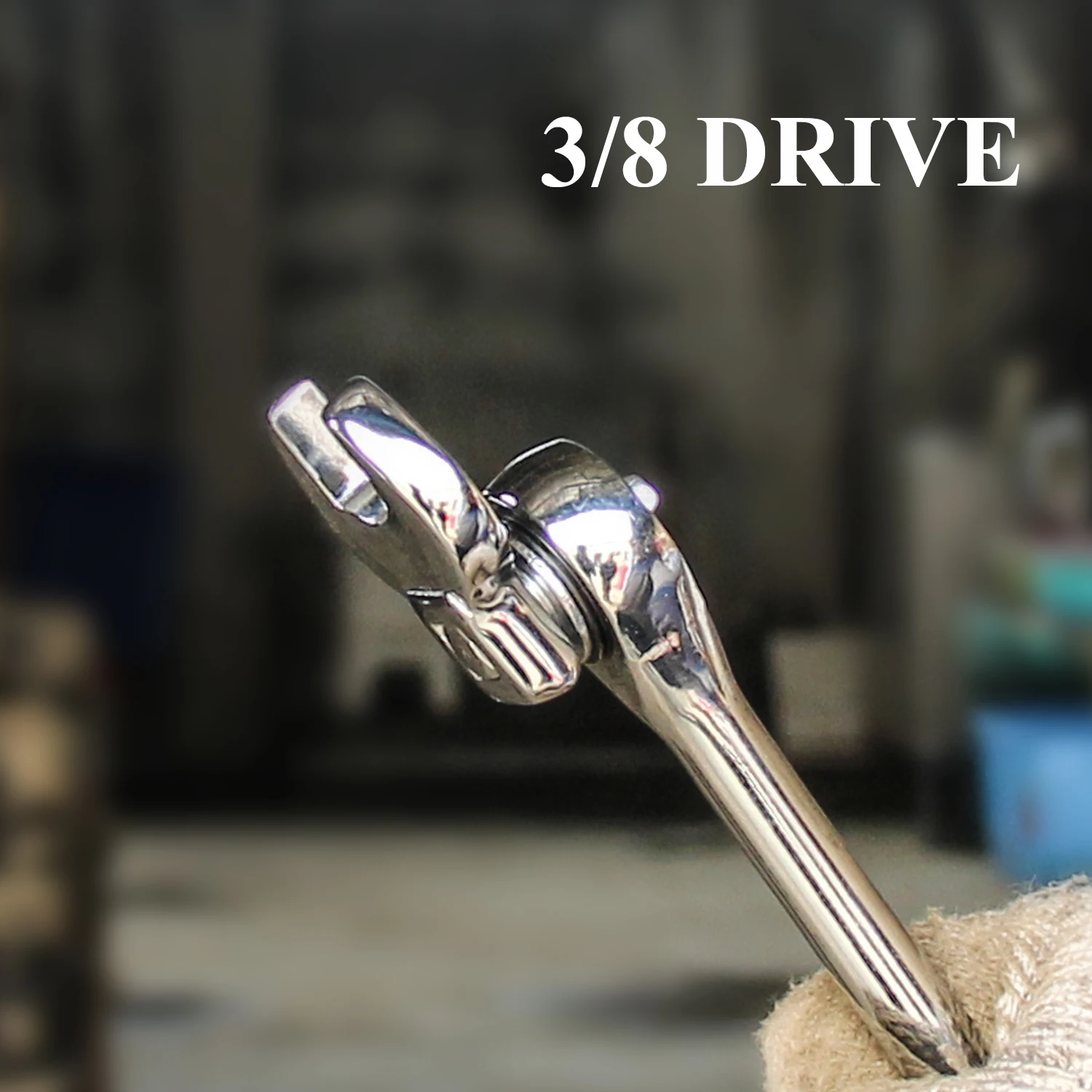 ​​Bull Horn Pry Bar Adapter Head​​ Axle Disassembling Tool for Ratchet Wrench 3/8 Drive Shaft Repair Kit Mechanics Garage Us