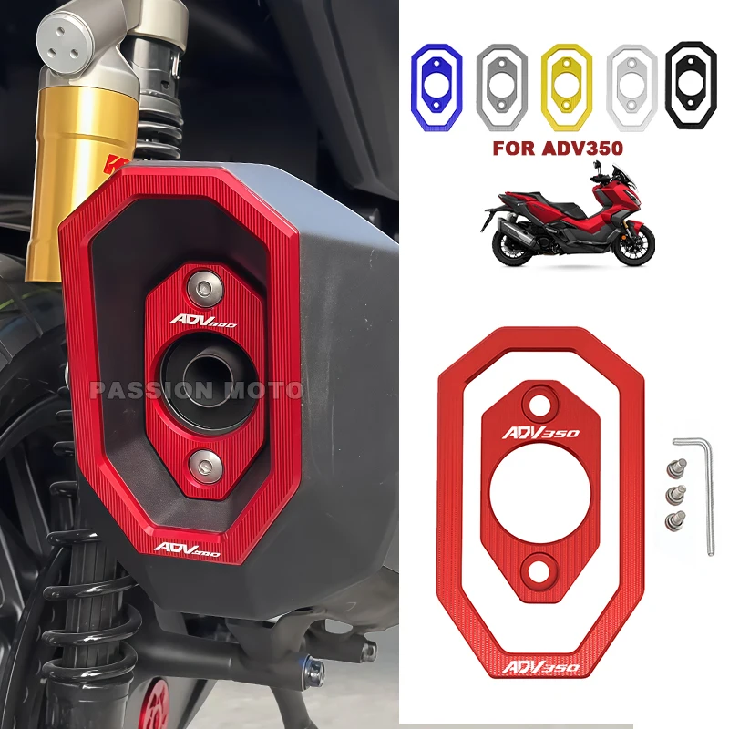 

For Honda ADV 350 ADV350 2021-2024 2025 2026 Motorcycle CNC Aluminum Exhaust Pipe Tail Decorative Protection Cover Accessories