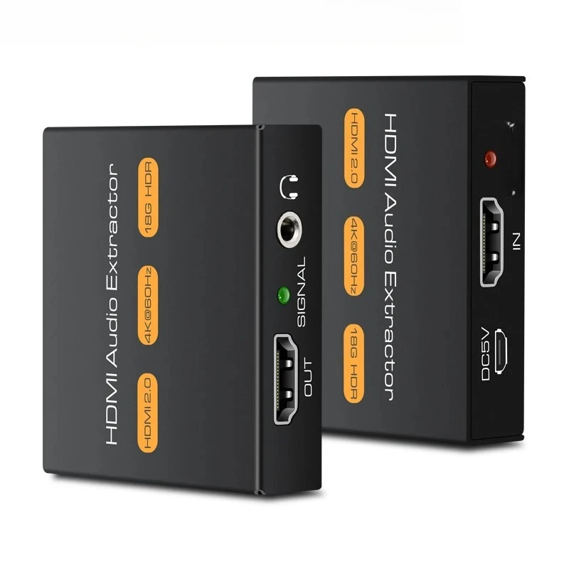 

Audio Separator Version4K high definition to 3.5mm headphone holeexternal monitor speaker HDR audio and synchronous transmission