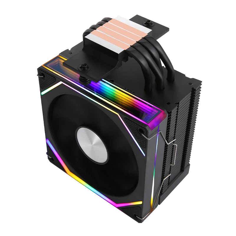 QiuzAim 4 Heat Pipe Install LGA115x 1200 1700 2011 AM4AM5 Cooler Black Knight Air-cooled Compatible E5 x99 CPU Cooling Fan 120mm