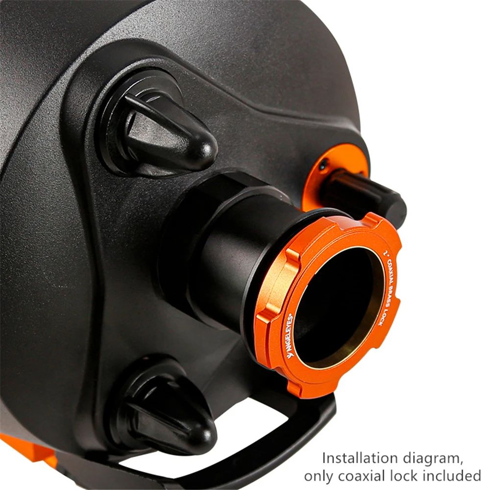 Vollmetall-SCT auf 2-Zoll-Koaxial-Schloss-Okularadapter, Zubehör für astronomische Teleskope – Detail 2