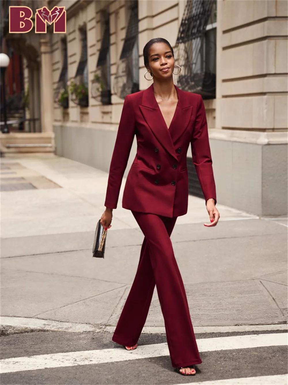 

Simple Solid Color Women Suit Set For Office 2025 Formal Women Jacket Pant Suit High Quality Customized Suit Jacket Women