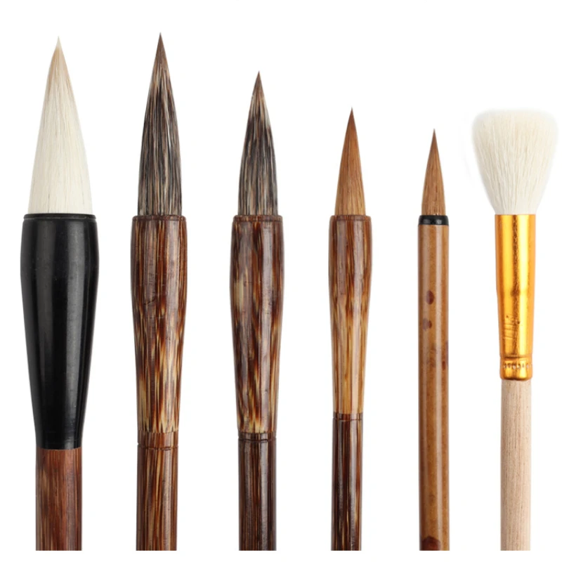 

Stone Badger Hair Painting Brush Chinese Painting Brushes Calligraphie Freehand Landscape Painting Calligraphy Brush Tinta China