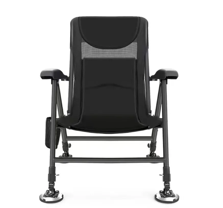 Portable Aluminum Alloy Folding Rocking Chair for Outdoor Leisure Easy-to-Remove Carp Fishing Picnic Rocking Chair