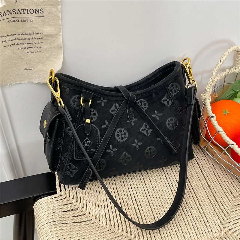 

2025 new style, Classic print design large capacity bag for women, autumn-winter business tote bag, high-end single shoulder bag