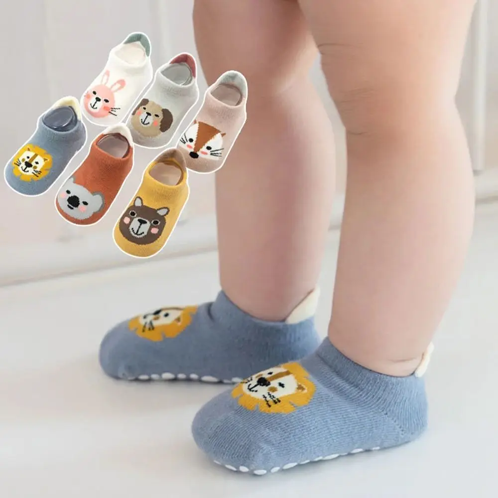 Children Soft Spring Animal Cartoon Autumn Summer Baby Socks Infant Accessories Newborn Floor Socks Anti Slip Sole