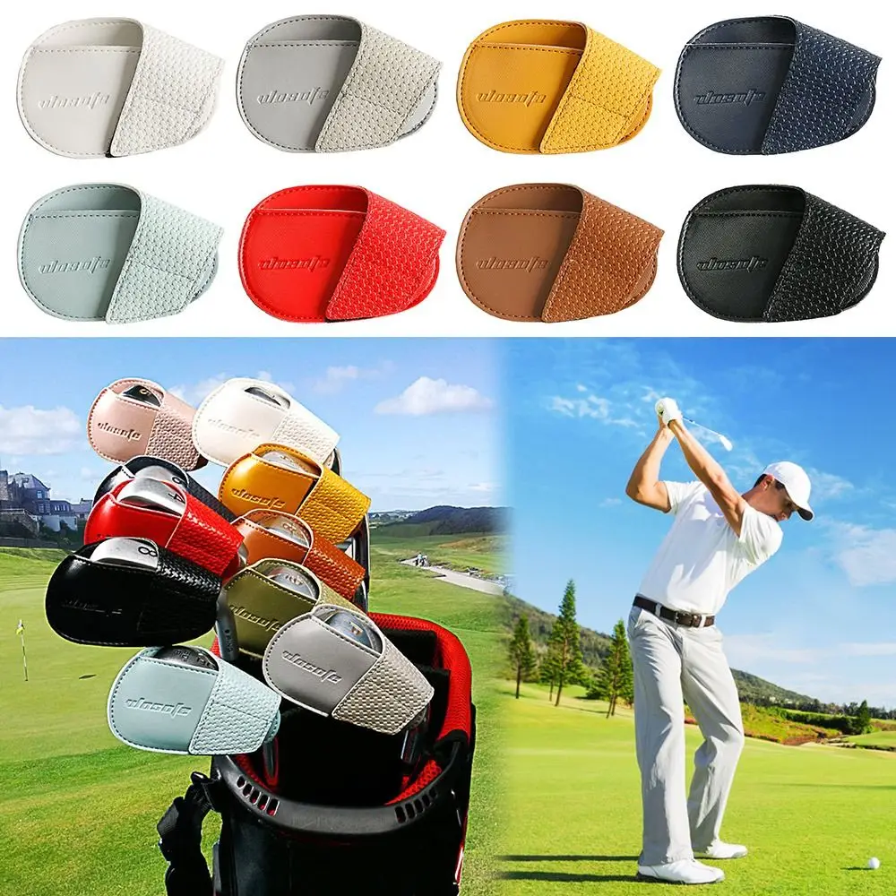 Golf Iron Head Cover PU Golf Club Cover Protective Headcover Golf Accessories