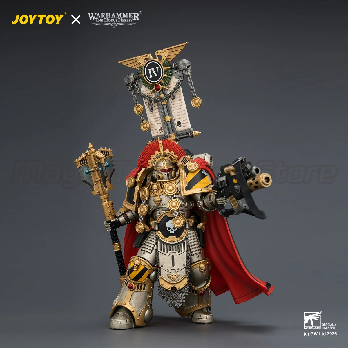 【MT】JOYTOY Warhammer 40K The Horus Heresy Iron Warriors Centurion with Heavy Power Maul and Combi-melta 1/18 Figure