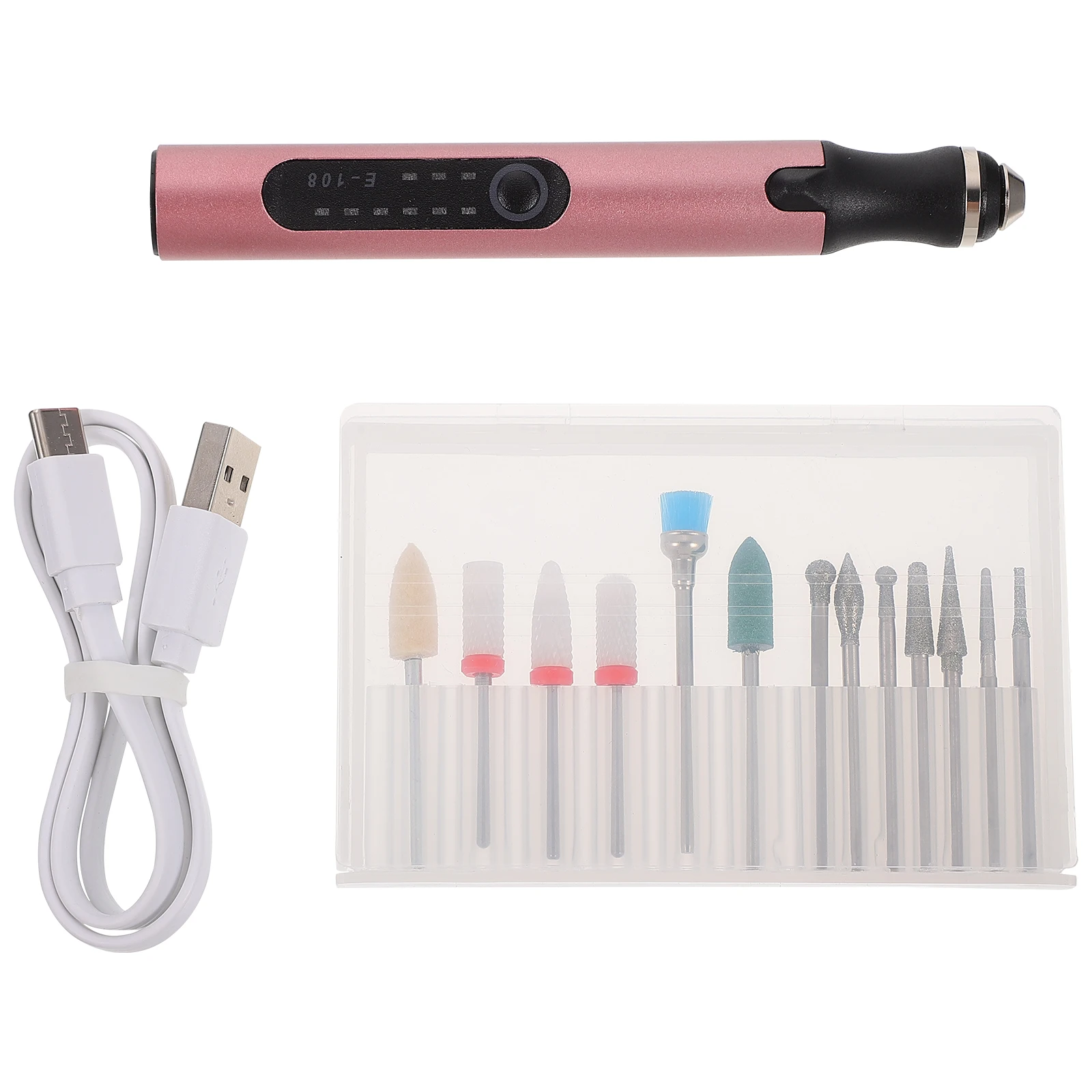 

1 Set Manicure Machine High Grade Polishing Tool Usb Powered Compact Portable Art Supplies Grinding Trimmer Sander File For