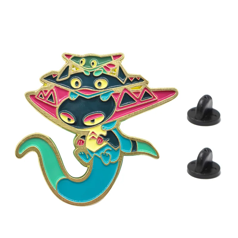 Dragapult Abzeichen Anime Monster Pins Japanisches Spiel Anhänger Broschen für Tasche Rucksack Kleidung Revers ACG Cosplay Spielzeug Geschenk Deko – Detail 3