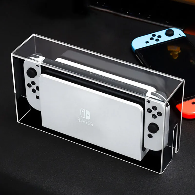 

Display Box Host Dust Cover for Nintendo Switch NS Game Console Dock Protective Case Acrylic Hard Covers Switch Oled Accessories