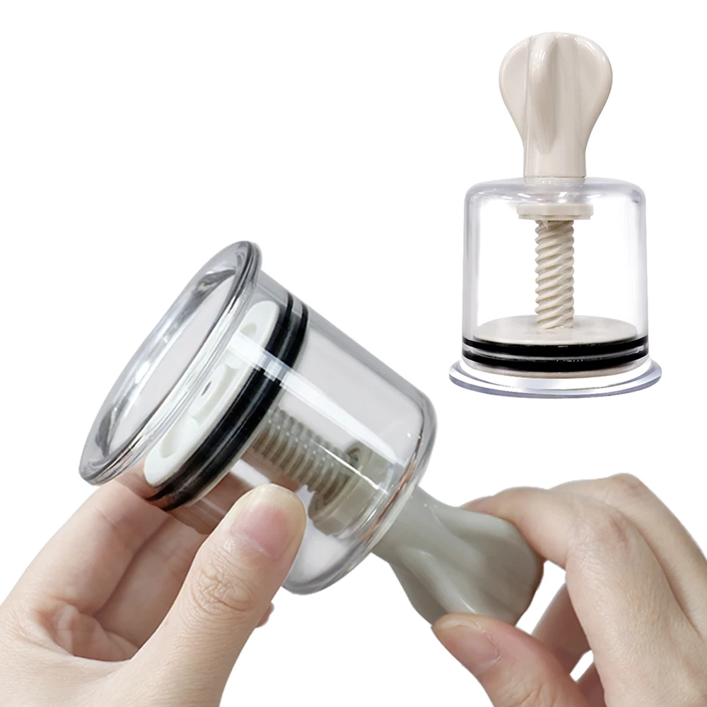 Manual Rotating Cupping Massage Cans Anti Cellulite Massager Nipple Enhancer Twist Rotary Handle Suction Vacuum Cupping