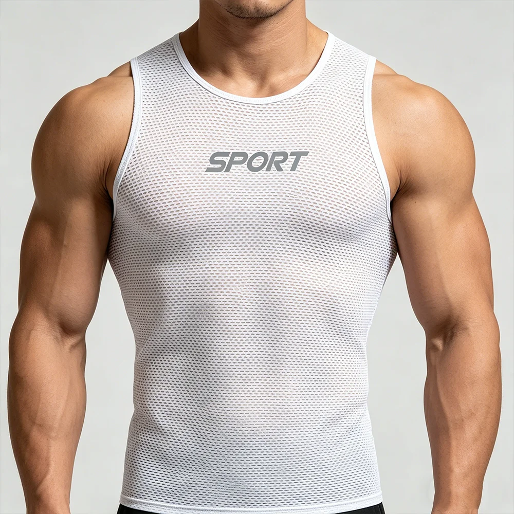 Sleeveless Reflective Cycling Vest Summer Cycling Jersey Mountain Bike Road Bike Vest Mesh Cycling Base Layer Cycling Jersey