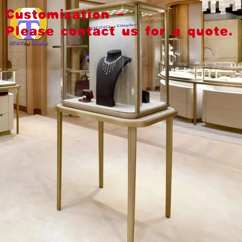 

на заказ.Производительность Оптовая настройка Стеклянные витрины Ожерелье Витрины Шкафы Ювелирный магазин Магазин