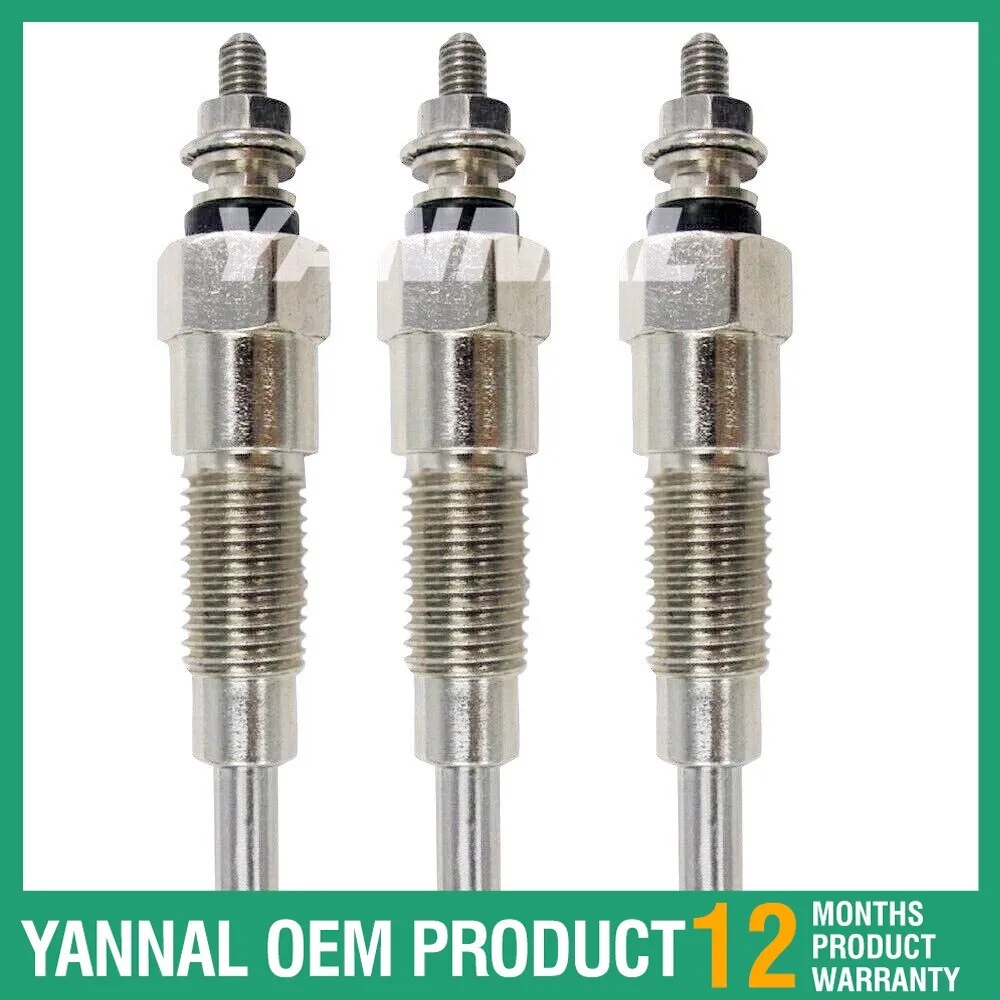 

3 pcs Glow Plug for Kubota 15261-65513 B5001 B5100 B5200 B6100 B6200 B7100 B7200
