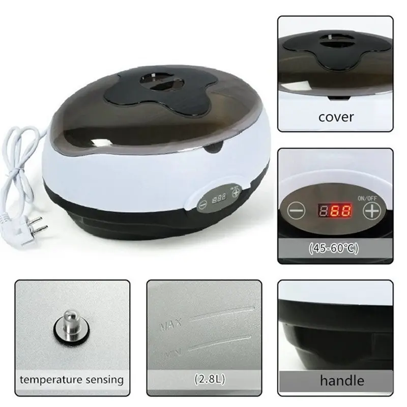 لحمام البارافين اليدوي لليد والقدم وإزالة الشعر جهاز علاج الصالون آلة العلاج بالشمع سبا سخان شمع البارافين #6