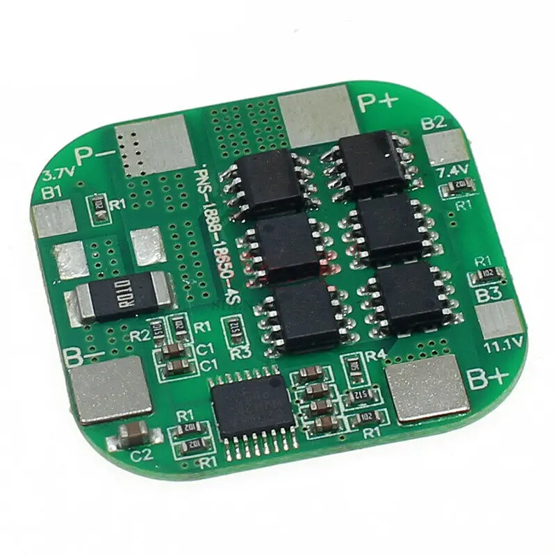 Free shipping 14.8V 4S 15A Lithium Battery Protection Board 6MOS 18650 Battery Protection Module