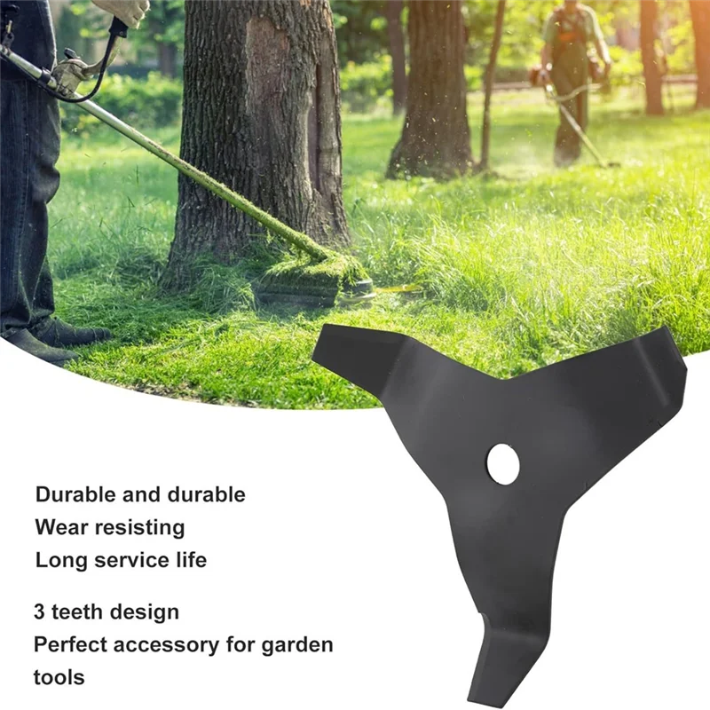 

ABZC-Durable 3-Teeth Weed Wacker Blades For Heavy Duty Brush Clearing On Lawns And Gardens
