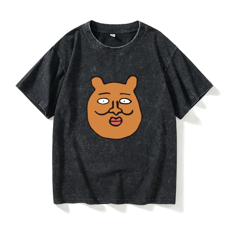 

Подростковая футболка из хлопка с круглым вырезом для повседневной носки, классический узор, летняя мода, свободный крой, аниме-тематика...