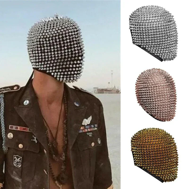 

Cosplay Spike Studded Shape Latex Full Face Scary Helmet Durian Head Rave Party Movie Mask Props Gift