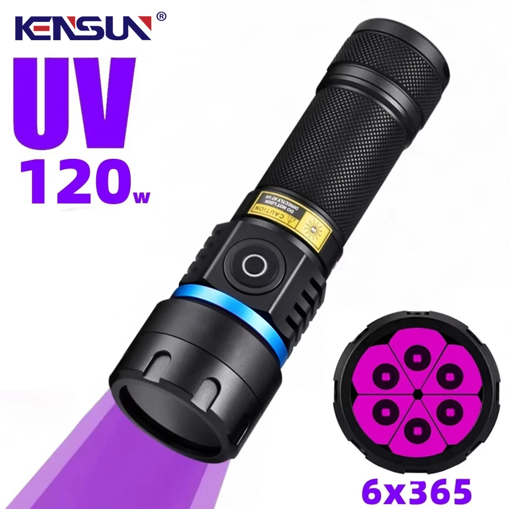 lampe-de-poche-uv-365-395nm-zoom-5w-type-c-usb-rechargeable-lumiere-noire-pour-le-durcissement-de-la-resine-detection-d'urine-animale-scorpion-avec-batterie
