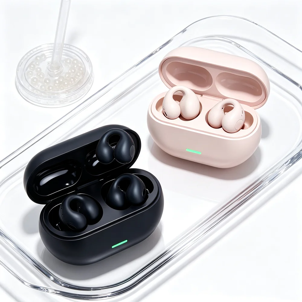 TWS Wireless Headset Fone Bluetooth Earbuds Present Layered Music Field, Snug Ear Shape, Portable Storage for Commuting
