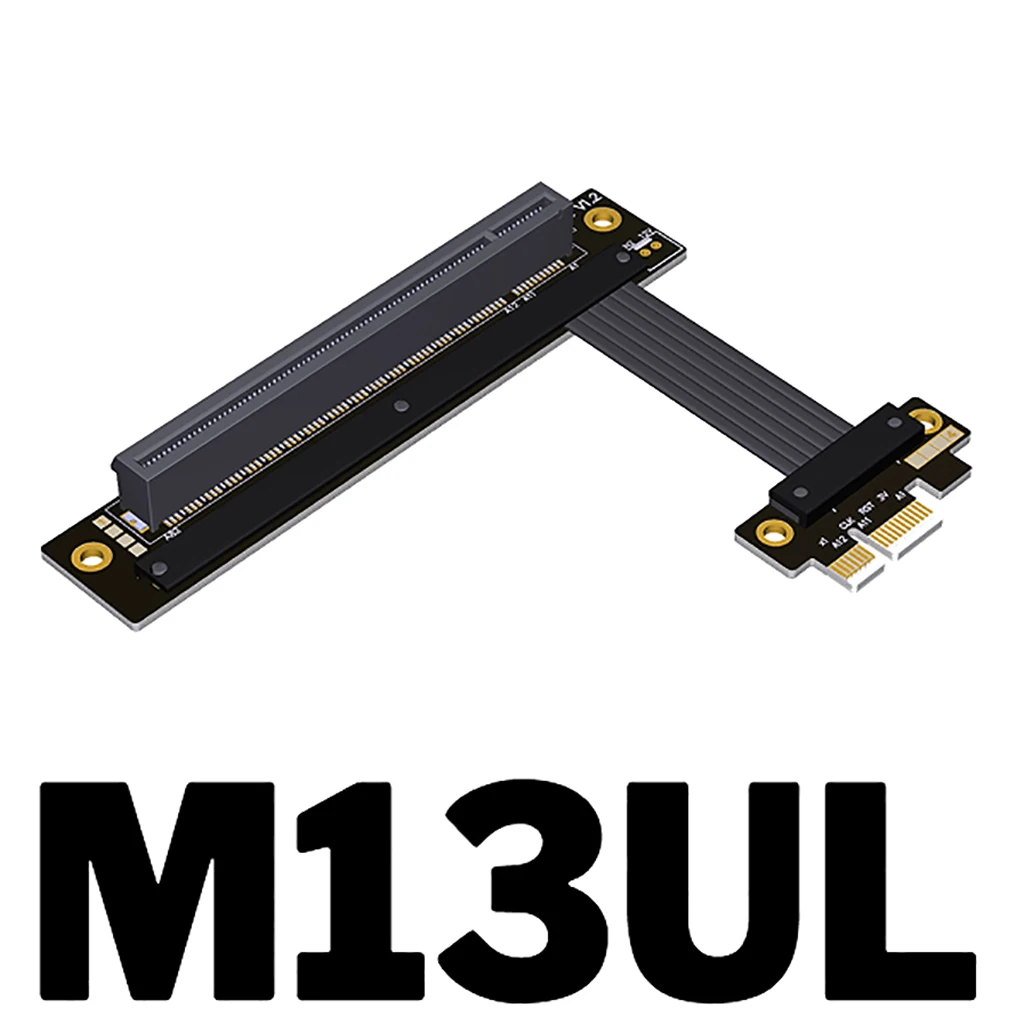 M13 /K13 Series PCI-E 4.0x16 sampai x1 kabel ekstensi GPU, kecepatan penuh PCI Express 4.0x1 Gen4 untuk RTX3090 RX6800xt kartu grafis