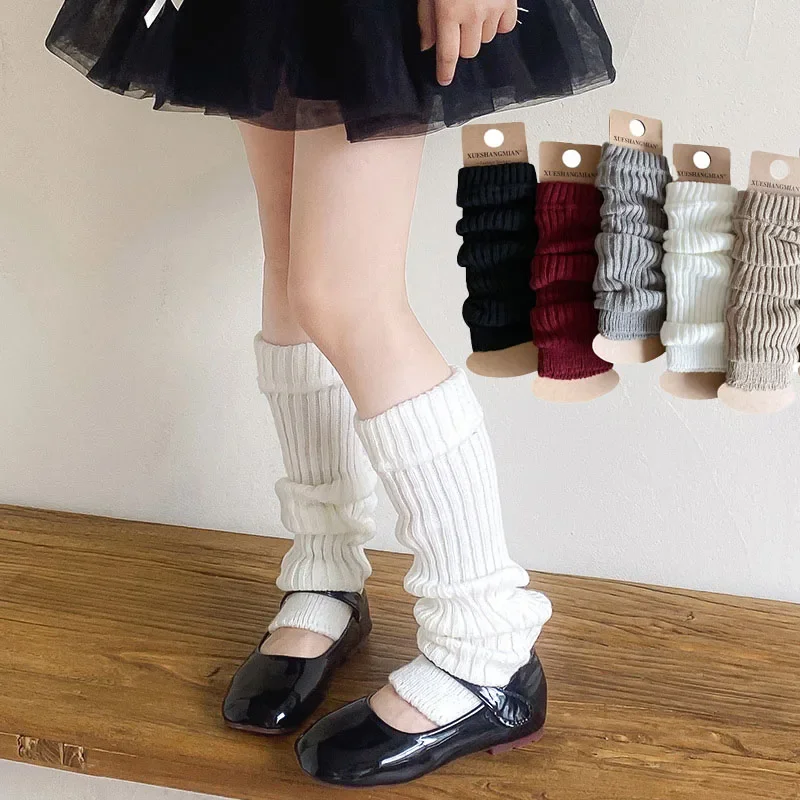 

Children Sweet Japanese Lolita Leg Warmers Women Ankle Warmer for Girls Gothic Long Socks Y2K Knitted Cosplay Heap Heap Socks