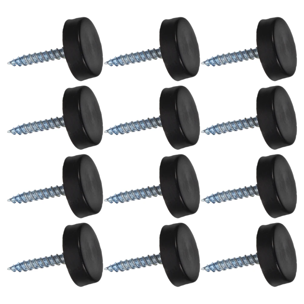 

12 pcs Stainless Steel Thickened Screws Decorative Nail for Bathroom Mirrors Mirror Fixings Furniture Hardware Fixings