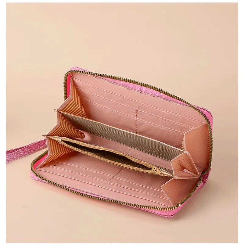 Sailored Moon Vrouwen Lange Portemonnee Kaarthouder Grote Capaciteit Rits Portemonnee Multi Card Organizer Mobiele Telefoon Polsbandje Handtas