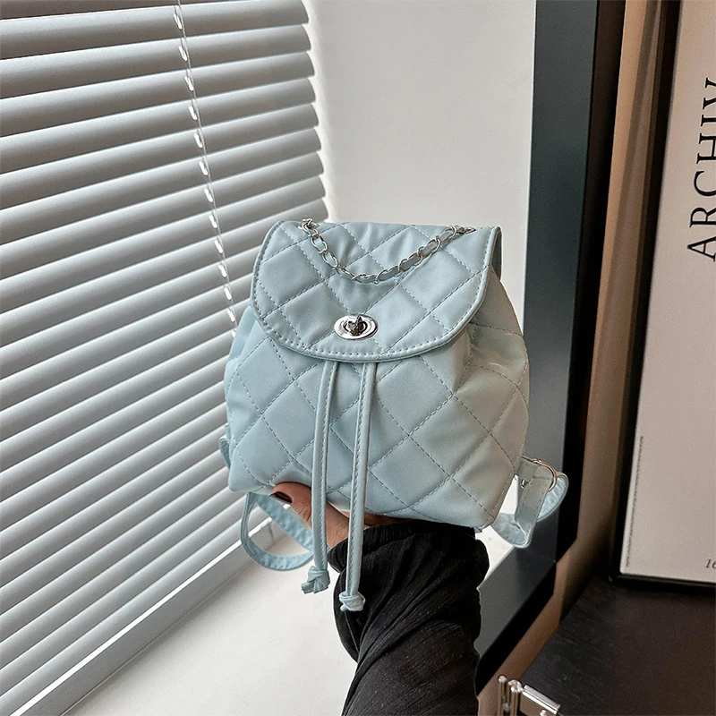 

New Design 2025 Mini Backpack with Fashion Chain, Ideal for Summer Style Women