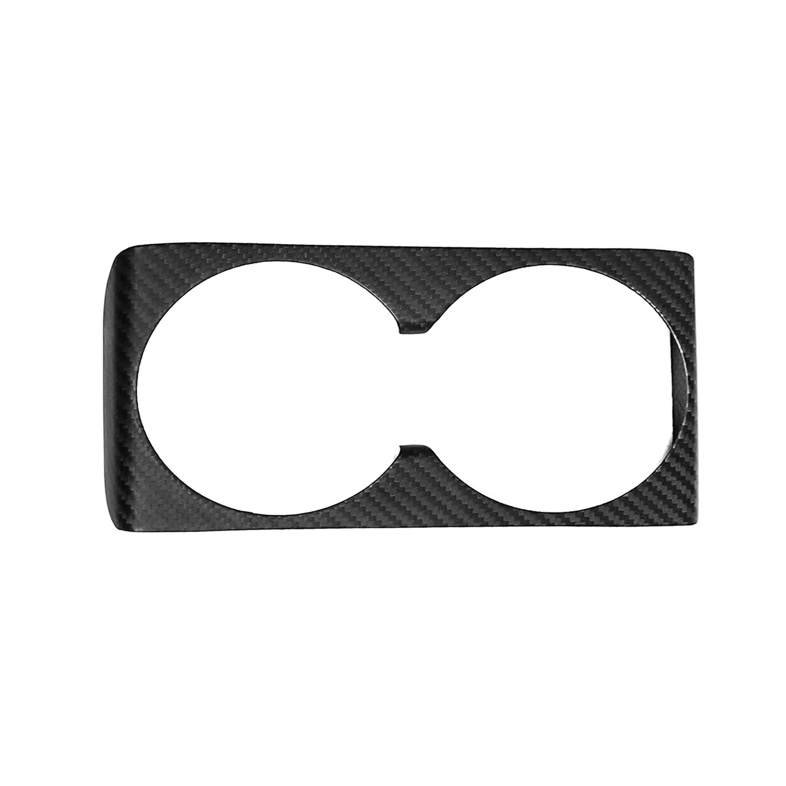 For Tesla Model 3 2023+ and  Model Y 2025+ Dry Carbon Fiber Front Drain Cup Frame Sticker Automotive Interior Accessories