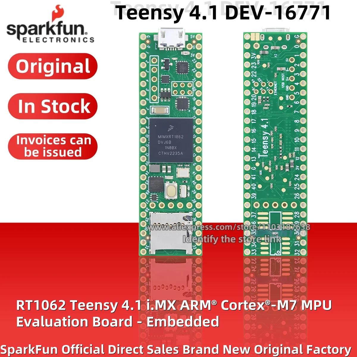 1PCS/LOT Teensy 4.1 DEV-16771 IMXRT1062 module development board 600MHz Development board Original stock