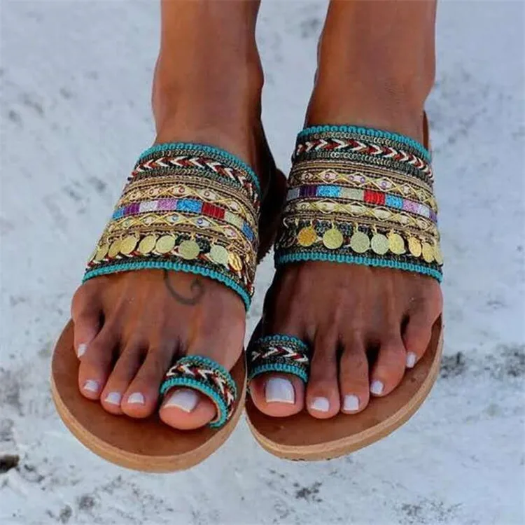 Neue Damen-Sandalen 202 Sommer Neue Flache Retro-Zehen-Sandalen für Damen – Detail 29