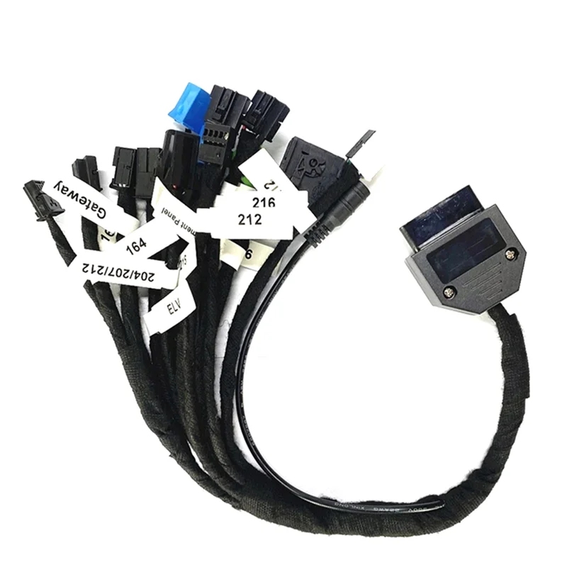For Benz W164 W212 W221 W166 W246 W218 W204 W197 W447 W172 Compatible 15 In 1 EIS ELV Gateway Test Line Platform Cable Set