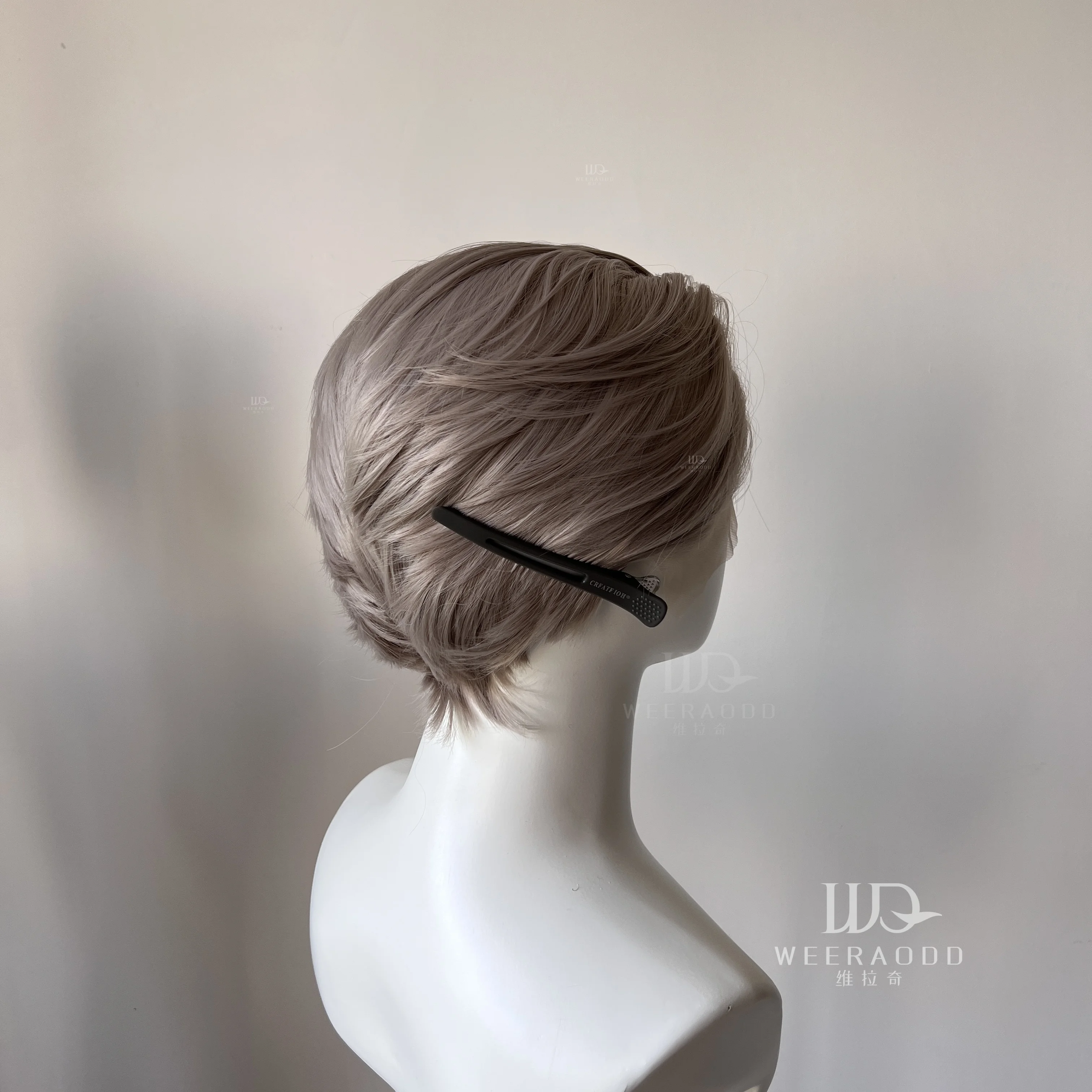 Light Gray Short Bob Wig Women Cosplay13x4Lace Front Wigs Men Glueless Synthetic Hair Heat Resistant Free Part 150% 26inch Long