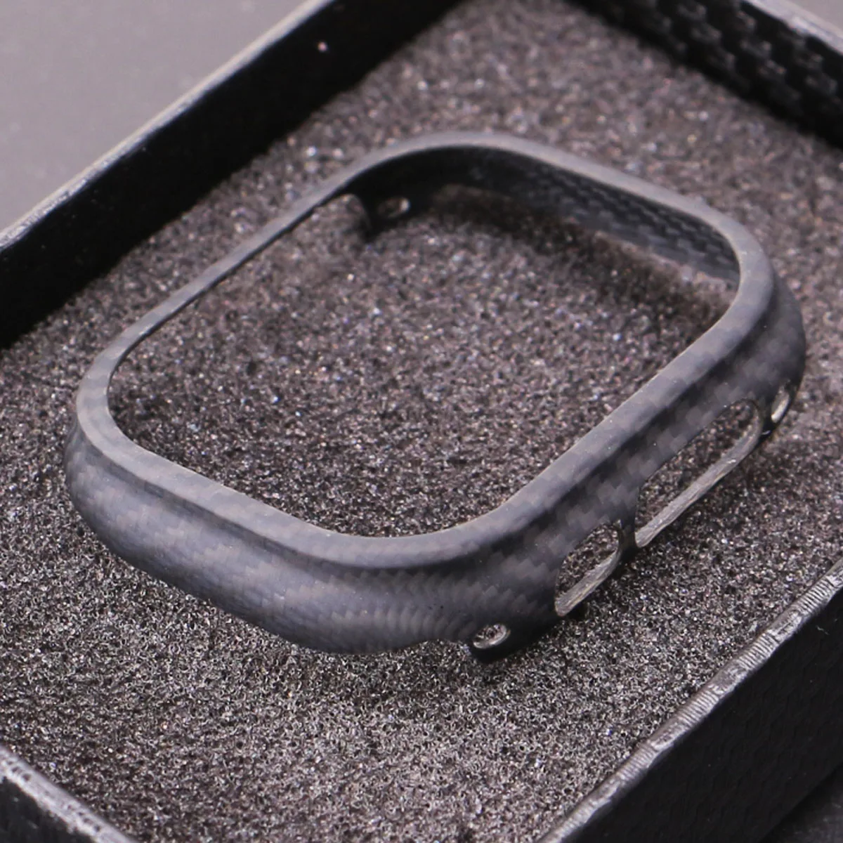 Genuine Carbon Fiber ShockProof Slim Case Bumper For Apple Watch S9 S8 S7 Series 45mm Watch Cover