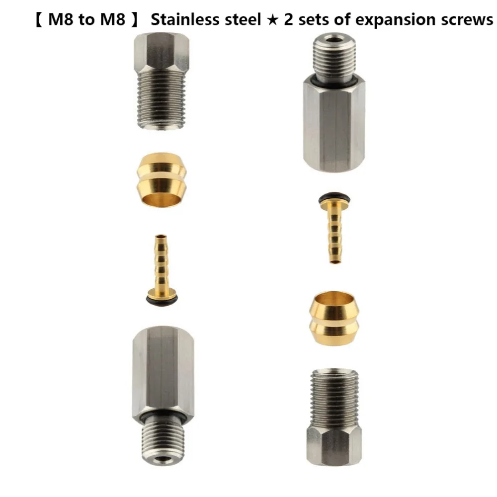1pc/1set High Quality Copper Sleeve Goodtaste Xod Hydraulic Brake Part 8mm 6 Styles Oil Needle Tubing Accessories Screws Part