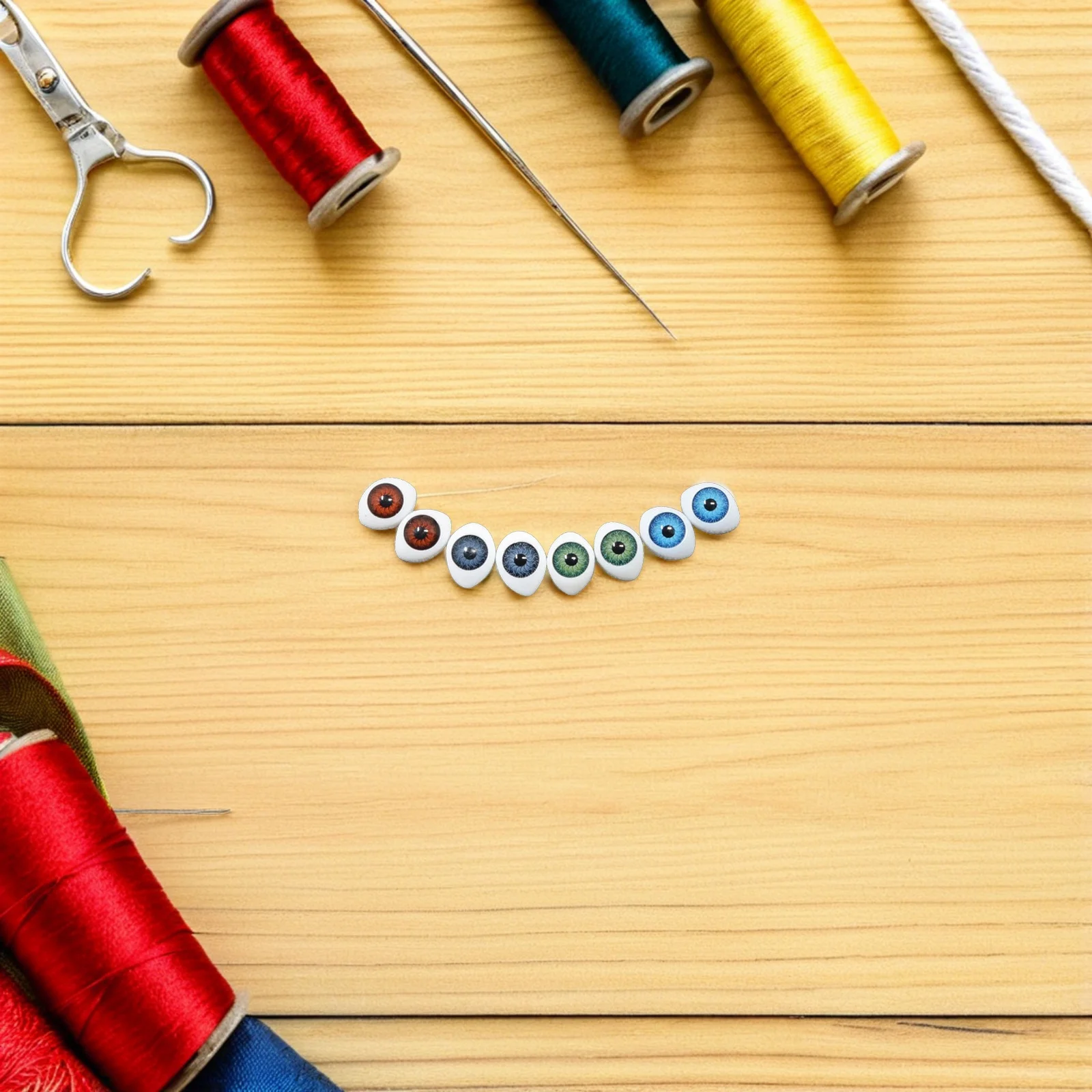 

180Pcs Fake Eye Balls for Crafts Easy Install Hollow Design for Puppet and Simulation Half Round Eye