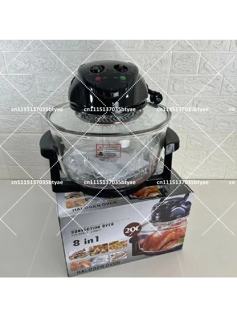 20L Multifunctional Large Capacity Household Air Fryer Glass Electric Fryer French Fry Machine