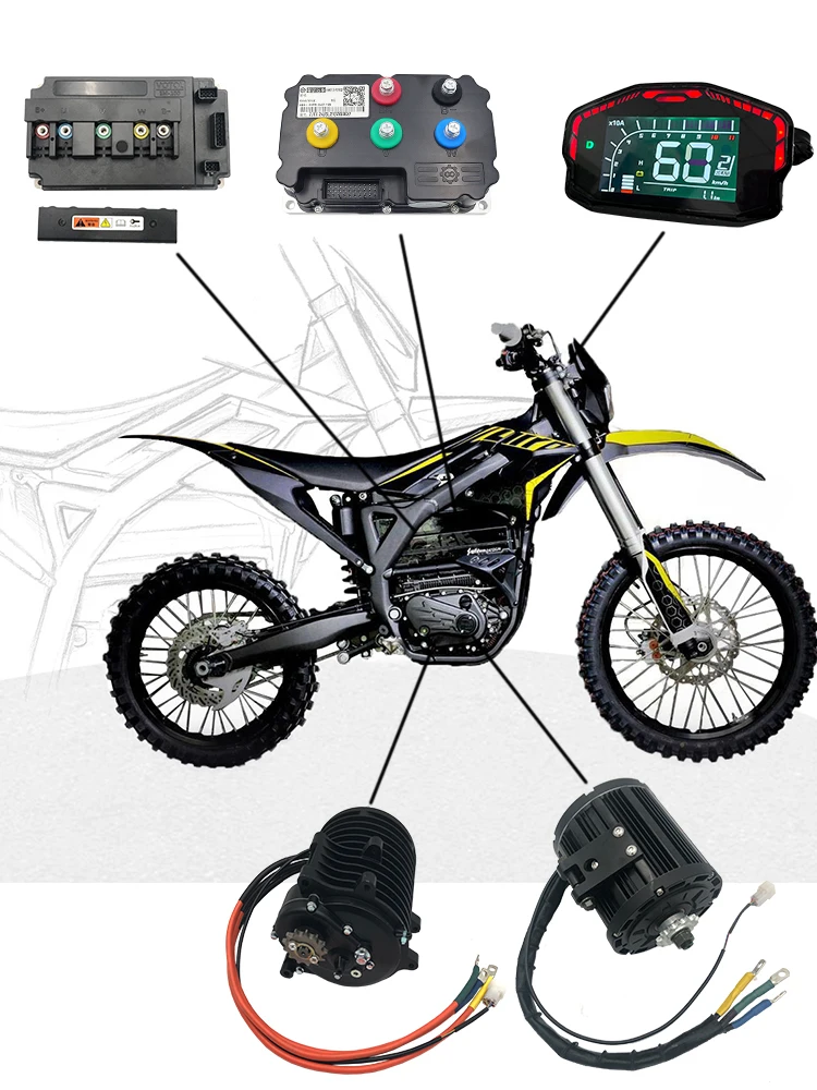 Câble de moteur de moyeu de roue à rayons étanche 6mm² 8mm² 10mm² 16mm² avec connecteur de capteur Hall pour 800W 1KW 2KW 3KW 4KW 6KW 8KW