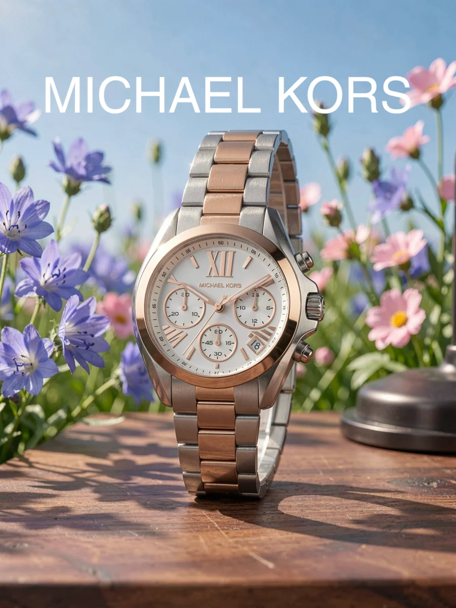 Women's Watch Two Tone Rose Gold Silver Steel Bracelet Roman White Dial Timepiece Elegant Accessory for Business Meeting