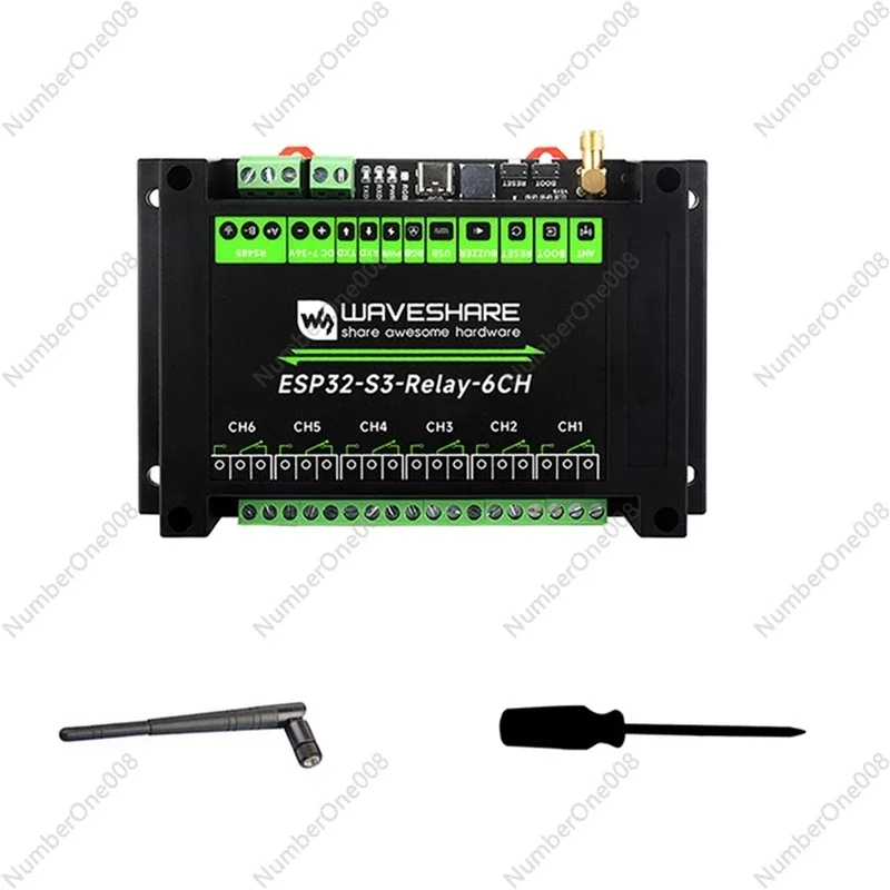 

Waveshare ESP32-S3 6CH Wifi Relay Module Wifi Relay ABS Supports Wifi/Bluetooth/RS485/Pico Interface Relay