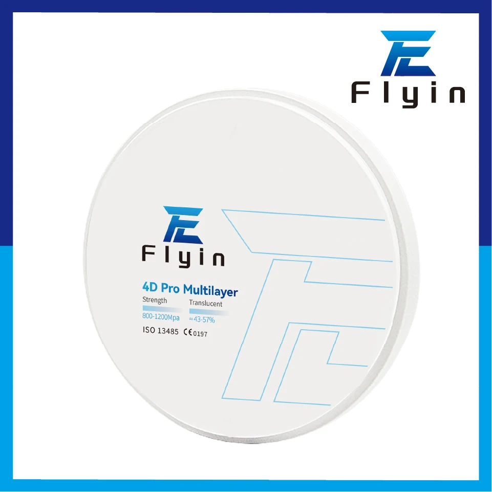 FLYIN 10mm-30mm Ceramic Block dental zirconia ceramic block 4D pro multilayer zirconia block