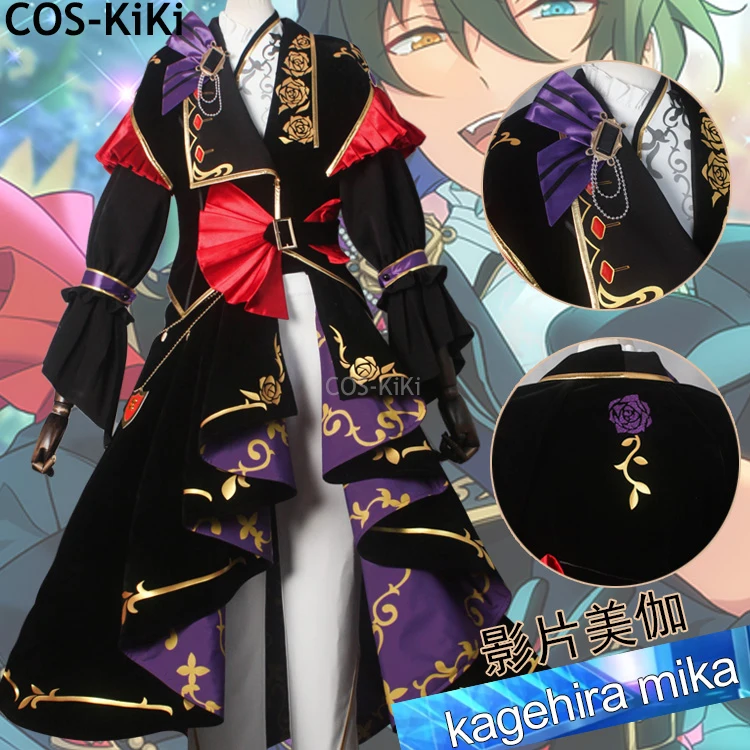 COS-KiKi Ensemble Stars 2 Valkyrie Kagehira Mika Itsuki Shu Game Suit Gorgeous Cosplay Costume Halloween Party Outfit Any Size