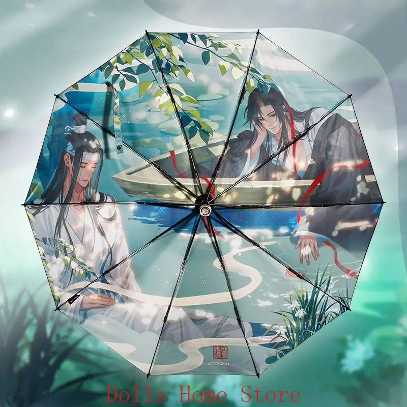Anime Official Grandmaster Of Demonic Cultivation MDZS Wei Wuxian Wangji Umbrella Cosplay Sun Protection Folding Umbrella Gift
