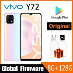 Vivo Y72 5G SmartPhone Global firmware Dimensity 720 8GB RAM 128GB ROM 5000mAh Battery 18W 48MP Camera